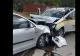Accident grav în județul Vâlcea. O ambulanță cu trei pacienți a intrat într-un autoturism în care se afla o femeie gravidă