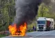 Trafic oprit, pe Autostrada Soarelui, la kilometrul 55, pe sensul spre litoral. O mașină a luat foc