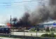 Incendiu devastator la Roman, în apropierea unei benzinării. Intervenție masivă a  pompierilor - VIDEO
