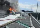 Accident grav pe autostrada Sebeș-Turda. Un camion a luat foc. Șoferul, dus la spital - VIDEO