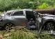 Furtună violentă pe Transalpina. O femeie a murit, după ce un copac a căzut peste mașină. 14 autoturisme, blocate pe DN 67C - FOTO