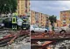 Furtuna a făcut ravagii la Reșița. Un fenomen asemănător tornadei a doborât copaci și a smuls acoperișuri - FOTO