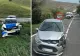 Mașină de poliție, implicată într-un accident rutier, în județul Tulcea. Două persoane, printre care și un polițist, au ajuns la spital