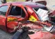 Accident extrem de violent în județul Vaslui! 5 persoane au ajuns la spital - O mașină s-a transformat în armonică - FOTO