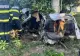 Mașină făcută zob pe un drum din Galați. Doi oameni au murit, un altul este grav rănit VIDEO