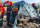 Accident îngrozitor în Prahova. Un om a murit, trei sunt în stare gravă. Pompierii militari, echipele de descarcerare și elicopterul SMURD intervin în forță