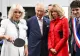Regina Camilla și Brigitte Macron, meci de ping-pong viral. Regina, probleme cu serviciul - VIDEO