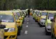 Taximetriștii s-au alăturat protestului transportatorilor, la Craiova! Zeci de șoferi au plecat în coloană pe străzi