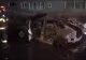 Un autoturism a explodat și s-a făcut scum, după ce a fost alimentat la o stație GPL din București - FOTO