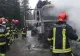 Incendiu pe DN 13 B în Harghita: Cabina unui autocamion încărcat cu lemne a luat foc