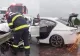 Grav accident rutier pe A1. Un bărbat a decedat după ce a intrat cu mașina într-un parapet de fier