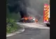 Mașină făcută scrum, pe DN 18, în orașul Baia Sprie. Șoferul a scăpat ca prin minune! VIDEO