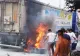Incendiu în fața Primăriei Bârlad: Cauciucurile unui TIR au luat foc