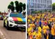 Coloane întregi de mașini cu români se îndreaptă spre Munchen înaintea meciului România-Olanda. Orașul, inundat de o „mare galbenă”