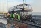 Un autocar plin cu ucraineni a ars ca o TORȚĂ, pe podul de la Brăila. Vehiculul a luat foc din mers - VIDEO/FOTO