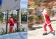„Moș Crăciun” vine și pe caniculă: Surpriza verii pe străzile din Iași la 40 de grade Celsius