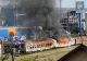 Incendiu în gara din Cluj. Un vagon dezafectat a luat foc, iar flacăra s-a extins la o magazie din apropiere FOTO/VIDEO