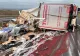 Accident grav pe A1, pe sensul spre Sibiu: o persoană a fost rănită după ce un camion încărcat cu marfă s-a răsturnat