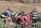 Autoturism spulberat de tren, în Maramureș: 2 morți, după ce mașina a fost proiectată pe câmp - FOTO