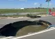 Dorel a lovit din nou: Crater în șosea, pe drumul dintre Năvodari și Lumina. „Meseriașii” au reparat conductele, dar au avariat asfaltul