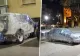 VIDEO. De frica inundațiilor, spaniolii și-au înfoliat mașinile și le-au legat de stâlpi