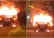 Panică totală lângă Capitală! Bolid de LUX, în flăcări