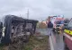 Accident cumplit în județul Constanța! 7 răniți, după ce un microbuz cu călători s-a răsturnat