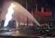 Accident spectaculos în apropierea Spitalului Municipal din Făgăraș: o maşină s-a răsturnat, a lovit un tablou electric şi o ţeavă de gaz