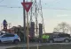 A intrat cu blindatul în stâlpi. Un soldat britanic a produs un accident demn de cascadorii râsului pe șoseaua de centură a orașului Galați