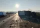 Trafic restricționat pe A1 din cauza unui accident rutier. Două persoane, încarcerate după ce un TIR a lovit o autoutilitară FOTO