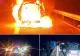 Incendiu și tamponare în lanț pe Autostrada A1, în Timiș - FOTO