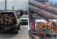 Hoți de lemne, arestați pentru transport de bușteni tăiați ilegal. Polițiștii din Harghita i-au prins în flagrant 
