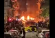 Zeci de indivizi mascați au atacat o secție de poliție. Huliganii au folosit cocktailuri Molotov, artificii și pietre