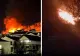 Incendiu puternic. Două case au fost mistuite de flăcări
