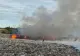 Incendiu puternic la depozitul de deşeuri din Lupac. Intervin pompierii