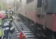 Incendiu în gara din Sinaia. Locomotiva unui tren de călători a luat foc. Aproximativ 120 de persoane s-au autoevacuat 
