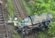 Camion militar francez, prăbușit pe linia de cale ferată. Circulația feroviară pe Valea Oltului este paralizată