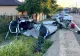 Accident rutier terifiant: un șofer cu permisul suspendat s-a izbit violent de un cap de pod pe E70