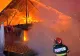 Incendiu devastator în județul Giurgiu: casă distrusă de flăcări în urma unui posibil scurtcircuit