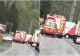 Trafic blocat pe DN1, între Ploiești și Brașov. Două mașini s-au ciocnit violent, iar o autoutilitară a luat foc 