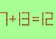Test IQ la final de săptămână. Cum corectezi ecuația greșită „7 + 13 = 12” mutând un singur băț de chibrit?