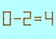 TEST IQ la final de săptămână! Poți corecta ecuația 0 - 2 = 4 mutând un singur băț?