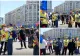 Sindicaliștii și pensionarii au protestat în fața Guvernului. Ceferiștii amenință că intră în grevă generală, după alegeri