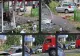 Accident grav în București. Două autoturisme s-au ciocnit într-o intersecție, iar unul a lovit o florărie de pe trotuar. Doi oameni au ajuns la spital