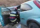Accident pe DN6: doi copii răniți după ce mașina a intrat în parapet