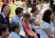 Nicușor Dan, la slujbă cu familia. Exercițiu de imagine de Ziua Marinei Române