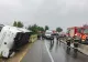 Un autocar cu 20 de persoane s-a răsturnat în afara părții carosabile. A fost activat Planul Roșu de Intervenție