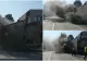 Trafic blocat pe DN6, în zona Vămii Porţile de Fier. Un camion a luat foc, după ce o anvelopă a explodat