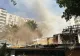 Un nou incendiu la fostul restaurant „Mărul de Aur” din Piața Victoriei. A fost emisă o avertizare Ro-Alert | FOTO/VIDEO