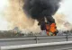 Accident pe autostrada A1 Bucureşti-Piteşti, pe sensul spre Capitală. O mașină a luat foc